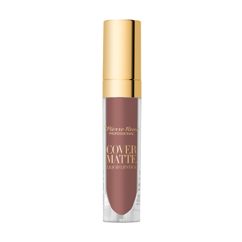 Рідка матова помада для губ Pierre Rene Cover Matte Liquid Lipstick 05 Rose Brown, 5 мл